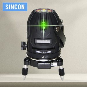 신콘 그린 레이저 레벨기 SL-330G 그린빔 수직 수평 시공 자동보정 4V1H